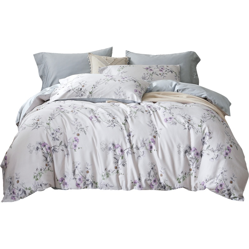 悠恋娜YOLO VLA60支长绒棉四件套全棉纯棉床单款被套北欧风床品套件床上用品