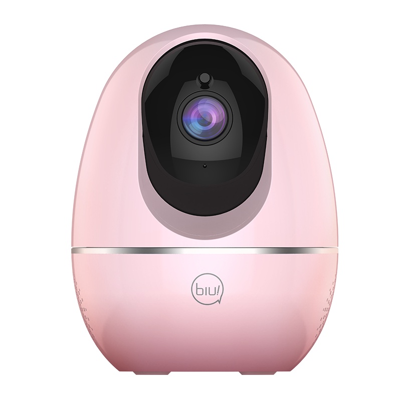 [樱花粉]苏宁小Biu儿童看护摄像头 婴儿哭声检测 AI人形侦测 在线童谣安抚 1080P全高清 红外夜视