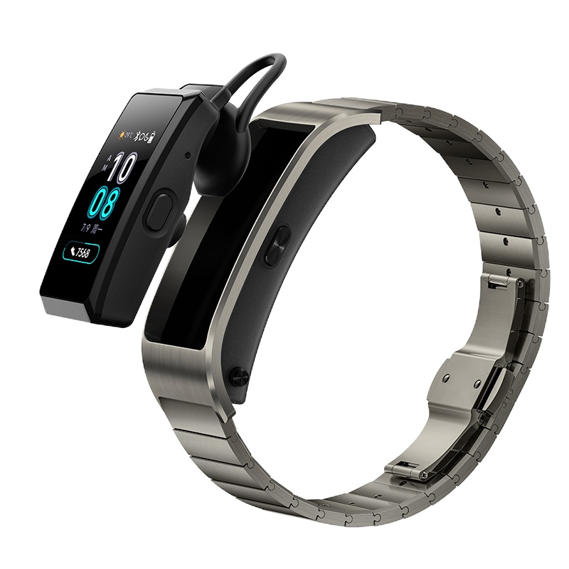 HUAWEI 华为智能手环 B5 时尚版(钛金灰) 蓝牙耳机运动手环心率监测触控彩屏