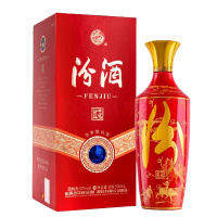 汾酒大师 红花 53度 500ml单瓶 清香型白酒