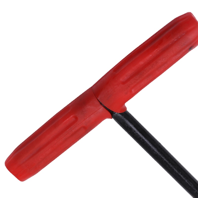 HK-623 井盖拉勾 开下水道物业T型钢筋钩子拉杆 卷帘门拉钩挂钩拉货钩 加粗尖口45cm-带胶套