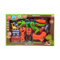 孩趣过家家玩具恐龙拆装霸王龙食肉龙恐龙拼装可反复拆装(NC-743恐龙拆装)