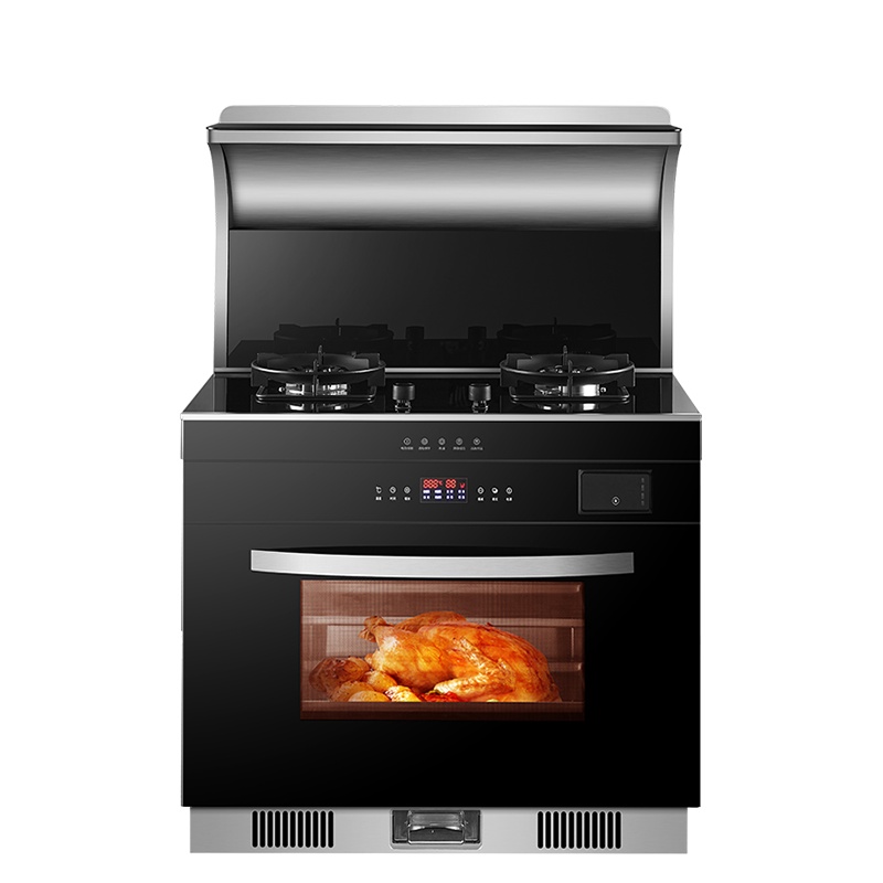 GUJIA顾家G17D集成灶一体灶变频家用消毒柜油烟机侧吸下排烟灶环保灶蒸烤箱