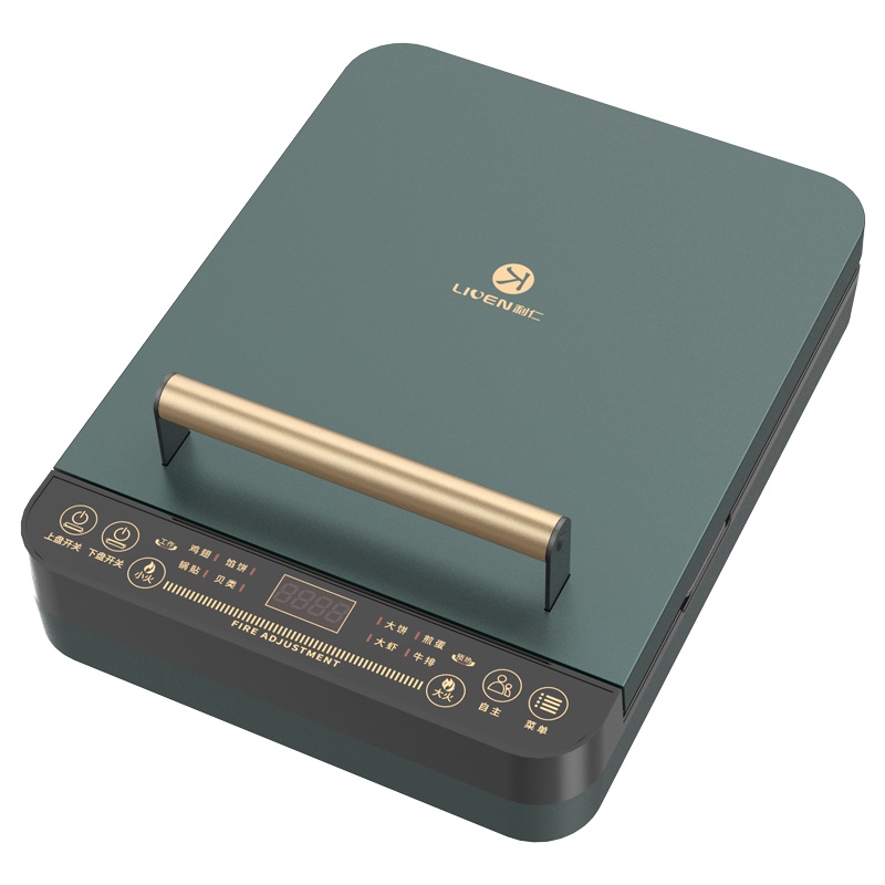 利仁(Liven)电饼铛家用可拆洗双面加热电饼锅加深加大智能煎饼机烙饼锅三明治机不粘锅深盘C-6S