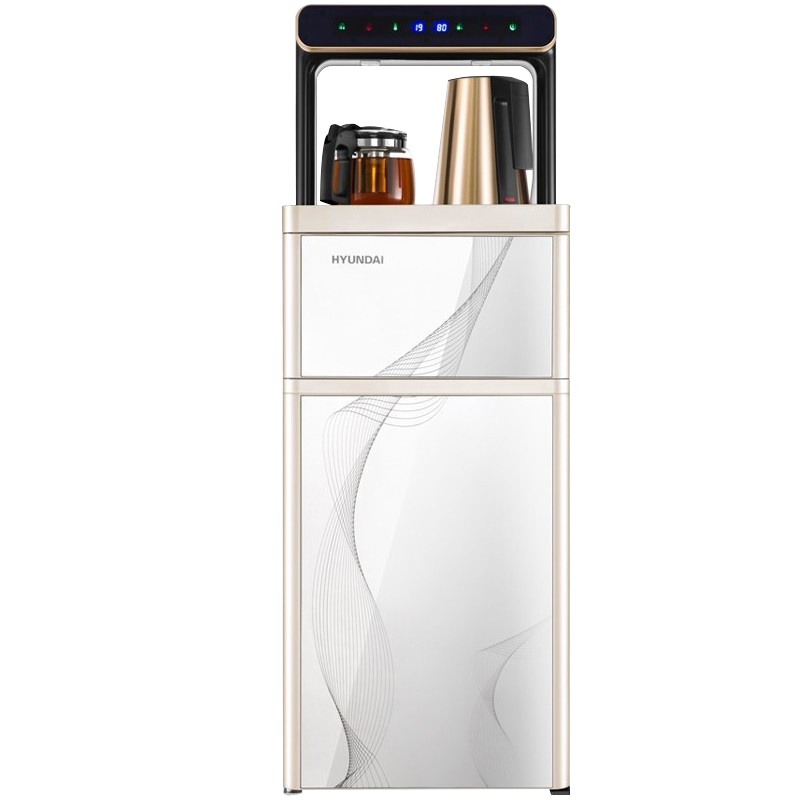 HYUNDAI饮水机家用智能全自动下置水桶小型立式泡茶艺多功能茶吧机BL-W-17 安全童锁温热型