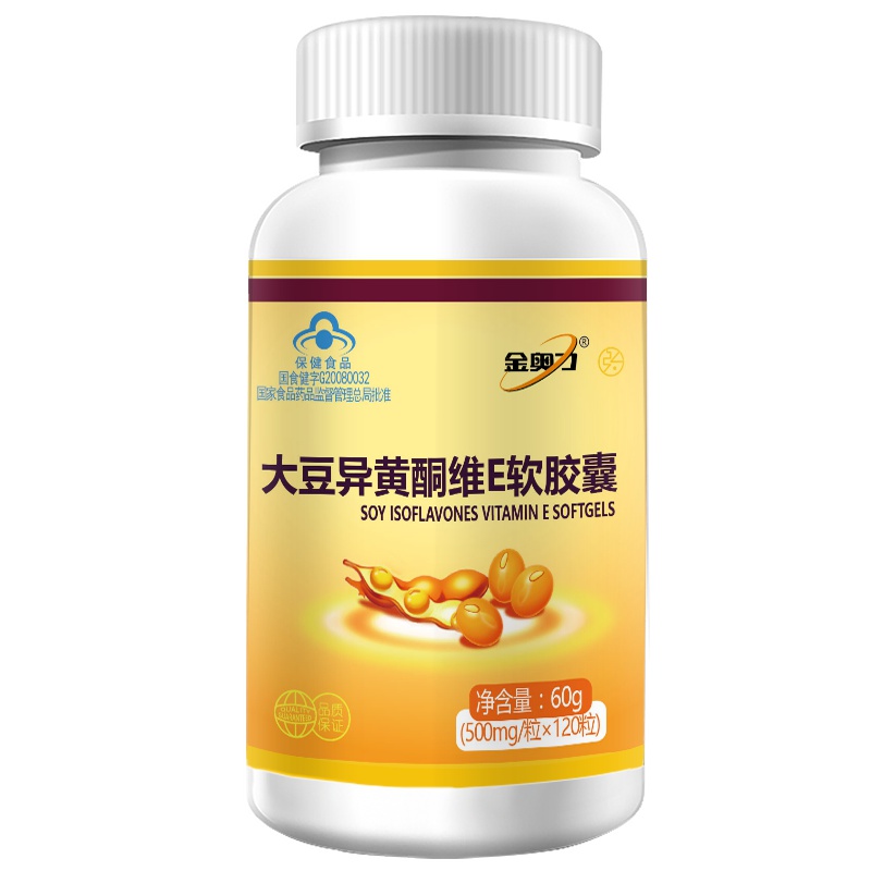 金奥力 大豆异黄酮VE软胶囊120粒 瓶装 中老年女性