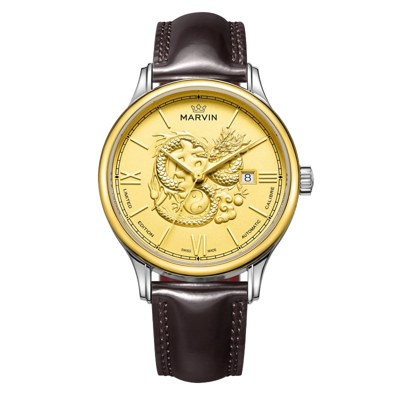 摩纹(MARVIN)瑞士手表莫尔顿系列电影定制款皮带自动机械男士手表M117.83.25.68