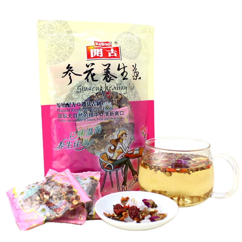 開古参花养生茶八宝茶花茶花草茶袋装115g/10小包