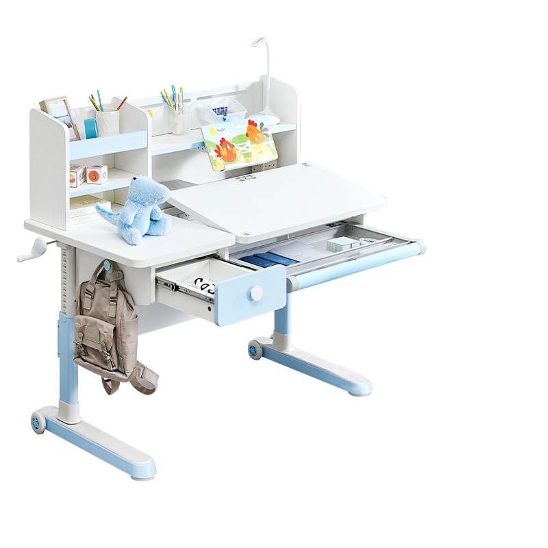 顾家家居 儿童学习桌小学生课桌家用可升降实木写字桌椅套装