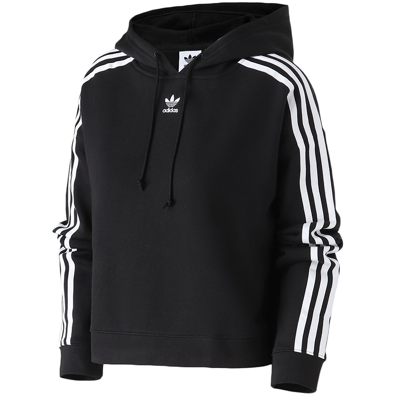 adidas阿迪达斯三叶草运动服女装长袖卫衣秋冬季运动服CY4766 30 CY4766黑