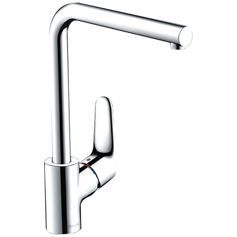 汉斯格雅hansgrohe 单把孔冷热龙头Focus M41厨房水槽冷热旋转家通用洗菜黄铜镀铬水龙头HG31817007