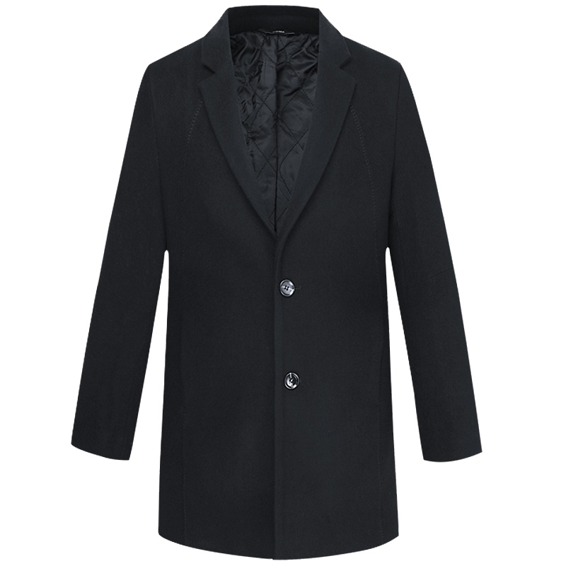 HODO红豆男装 男士毛呢大衣 秋冬季商务简约舒适大方挺括有型毛呢大衣外套男