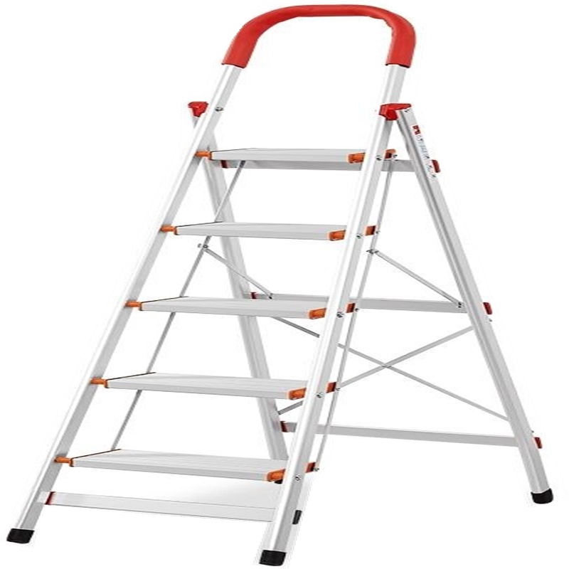 双鑫达 梯子家用人字梯折叠铝合金五步家用梯子