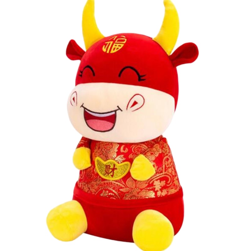 财牛毛绒公仔40cm