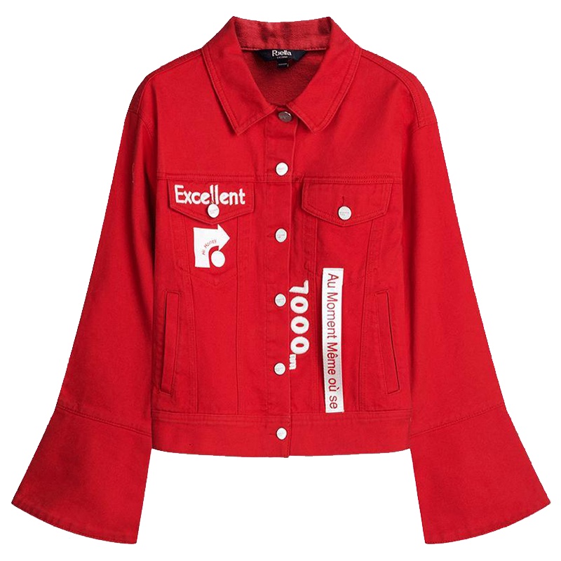 上新拉夏贝尔Puella冬季新款韩版宽松chic原宿夹克牛仔外套女20011705