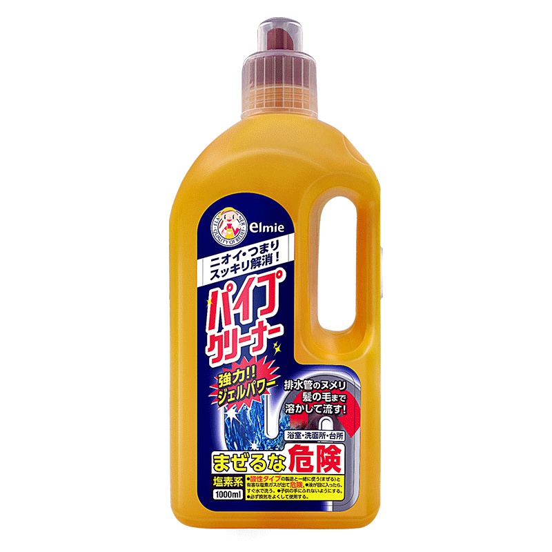 惠留美elmie日本进口疏通管道剂神器强力通厨房地漏除臭剂1000ml 2瓶