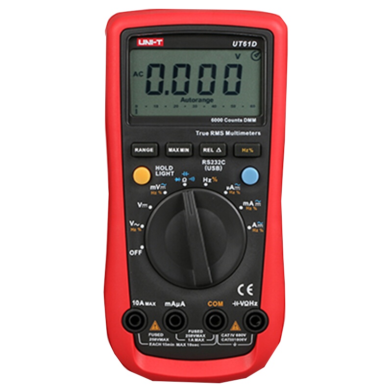 优利德 UT61D 自动量程型数字万用表 单位（件）