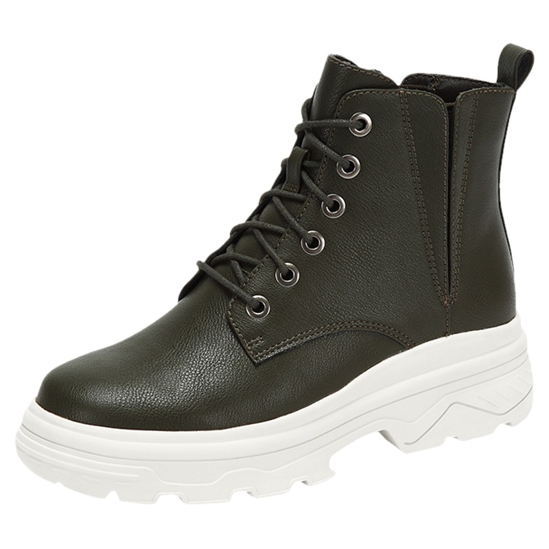 Daphne/达芙妮冬新款帅气个性BF风户外休闲女马丁靴