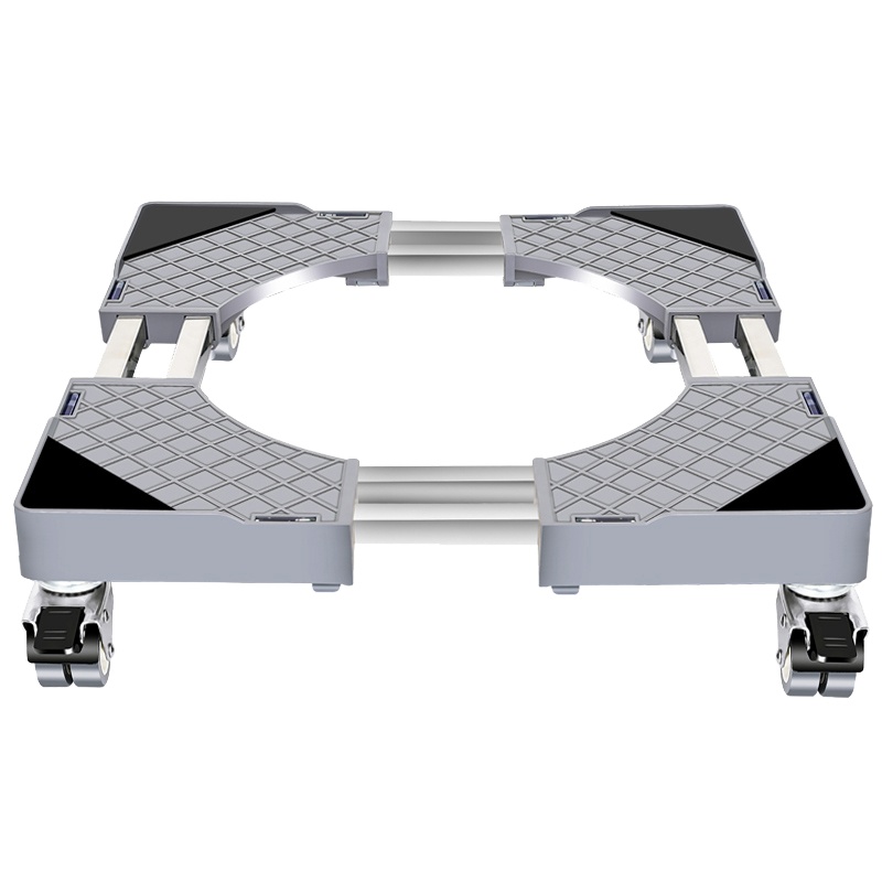 洗衣机托架底座防震支架滚筒/波轮全自动通用置物架移动万向轮冰箱垫高脚2001不锈钢架子可承重500kg