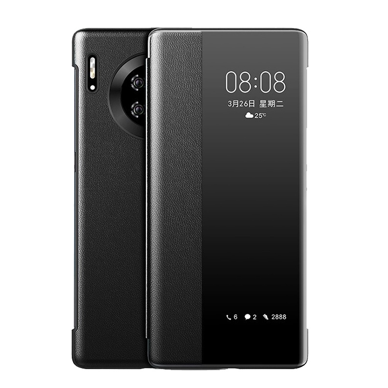 安美宝 华为mate30pro手机壳素皮mate30限量版保护套翻盖5G版皮套全包防摔mt30智能休眠