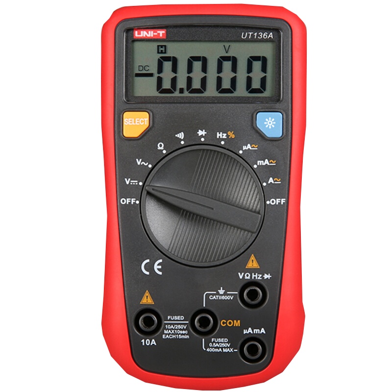优利德 UT136A 掌上型自动量程数字万用表 单位(件)