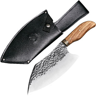 李麻子龙泉战术菜刀家用切片切肉抖音同款定制随身圆头老头户外荒野