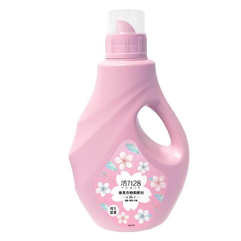 活力28香氛衣物柔顺剂和风樱花2kg瓶装 柔顺香氛除静电