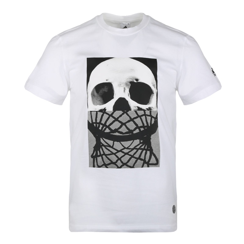 阿迪达斯adidas 男士短袖休闲运动T恤DU6461