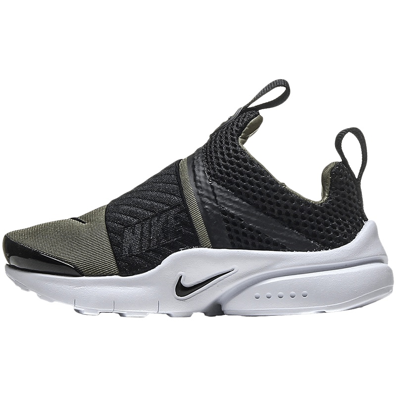 耐克童鞋男秋冬婴童透气一脚蹬休闲鞋儿童运动鞋870019-200 橄榄绿 22码/适合脚长115mm