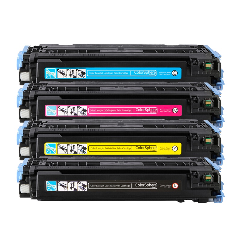 精卓Q6000A彩色硒鼓适用于hp1600 2600n 2605n cm1015 hp124a打印机四色套装