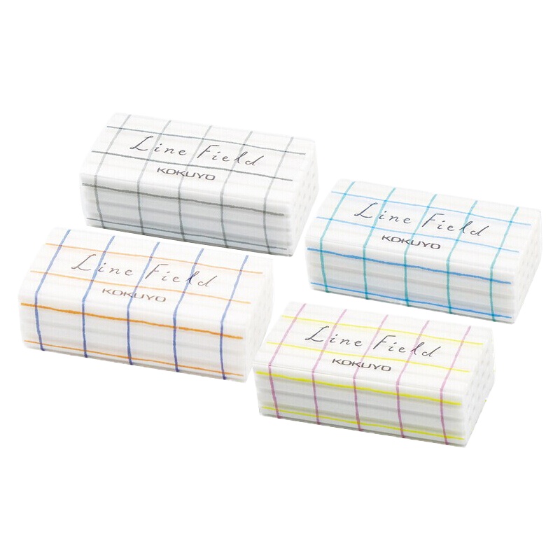 国誉(KOKUYO)格子印象多孔橡皮WSG-ERL1多孔设计更贴合纸张学生用铅笔绘画创意橡皮擦 单个随机