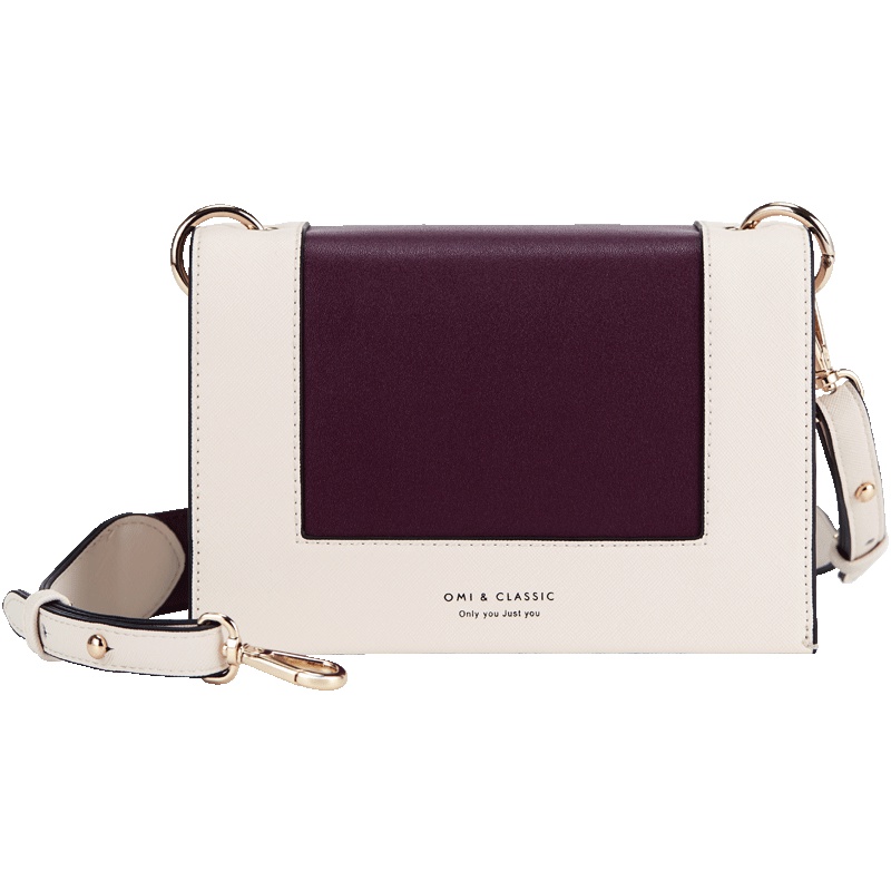 欧米omi2019小方包女斜挎 简约女包ins小包包女宽肩带百搭斜挎包