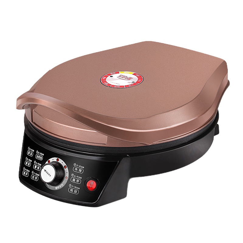 DOOLAN 东菱可调温设计电饼铛咖啡棕DL-T01 32cm