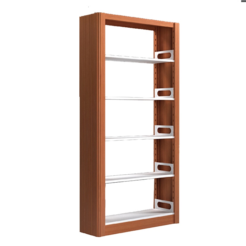 瑞丰杰-钢制书架学校图书馆书架一列一组五层单面阅览室书架资料铁书架档案架书店书架H12