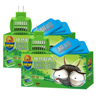 超威电热蚊香片艾草清香型2器180片电子驱蚊器灭蚊驱蚊片神器家用驱蚊驱虫