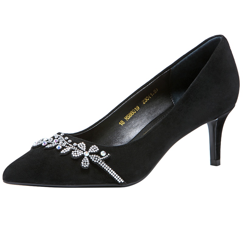 HARSON/哈森 春季水钻花式精致女鞋HS86019