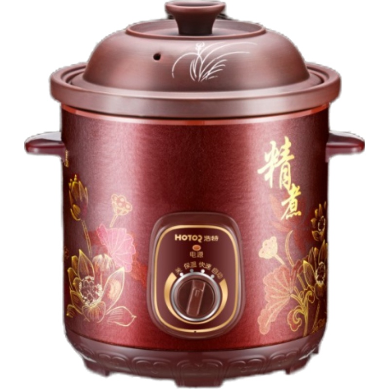云南浩特电炖锅PC2105紫砂锅4.5升