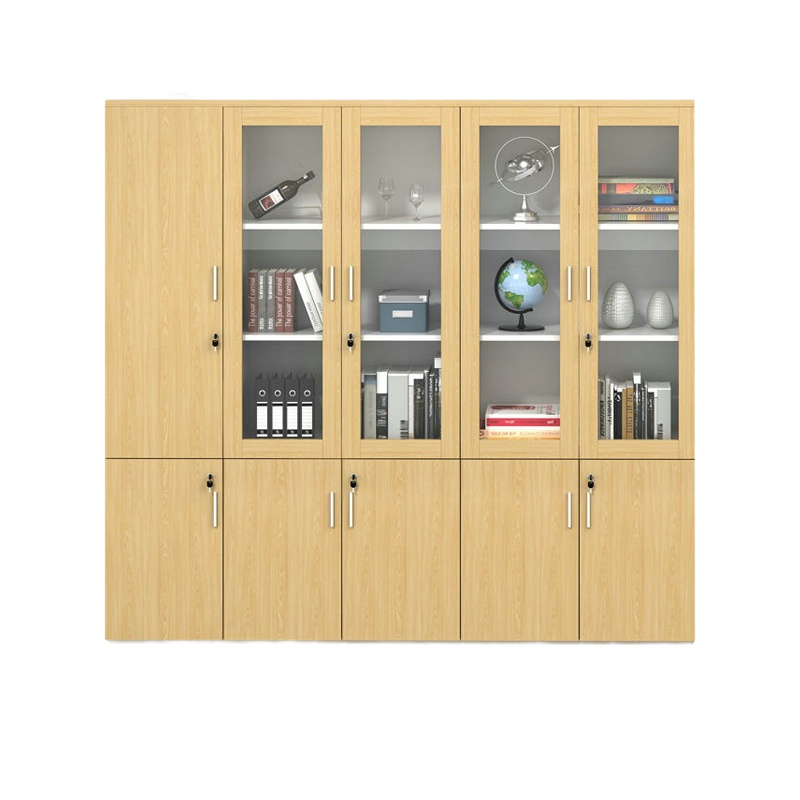开元映象现代简约办公书柜衣柜多功能组合资料柜板式5门文件柜KYW-2001