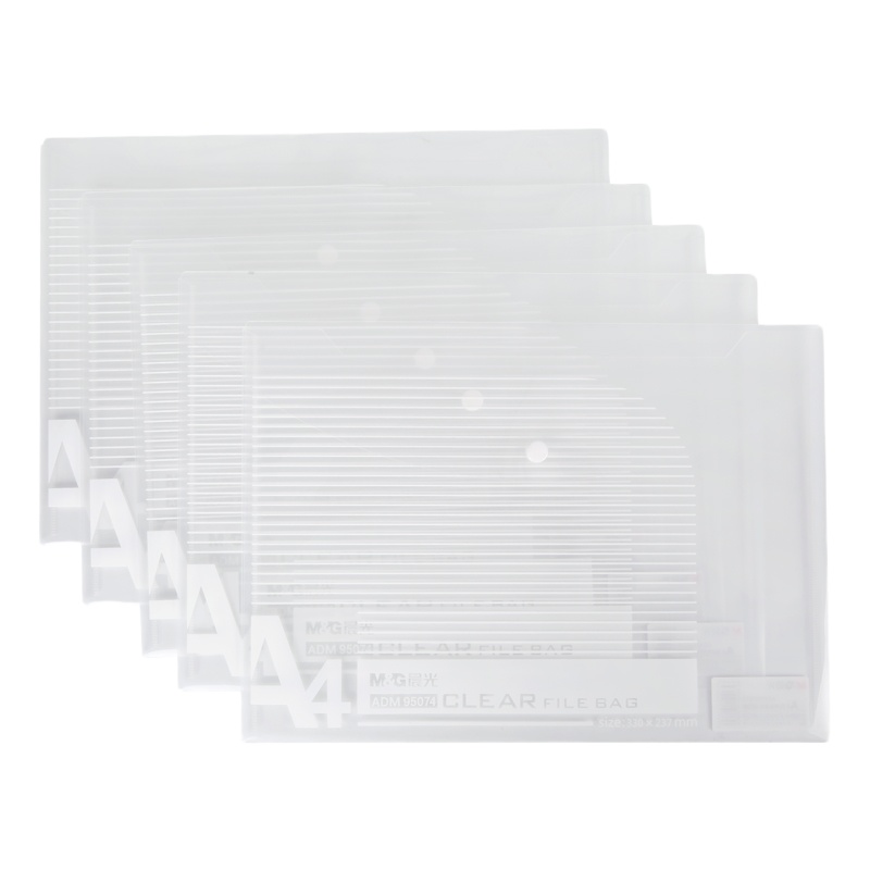 晨光ADM95074 A4透明纽扣袋(50个)