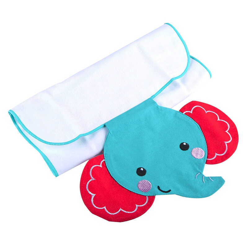 费雪（Fisher-Price） 护理用品 婴儿纱布吸汗巾棉宝宝垫背巾隔汗巾小方巾 吸汗隔汗巾-颜色随机