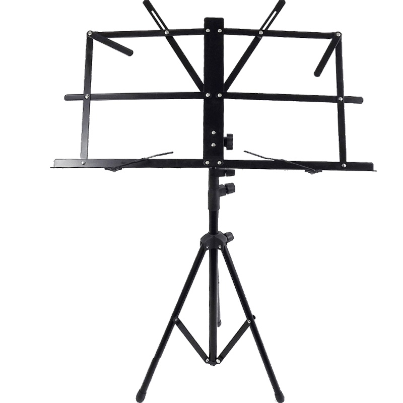 梵巢 谱架 可折叠 升降 便携式 高强度分子 铁材质 黑色 二胡 小提琴 吉他 乐谱 支架子