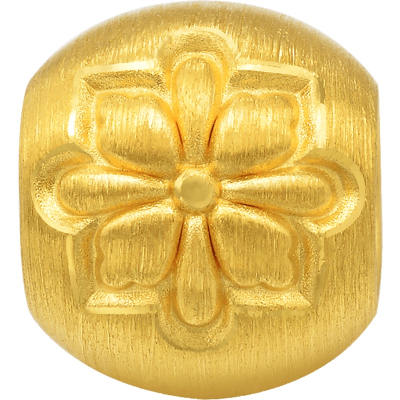 周生生(CHOW SANG SANG)金足金手链项链Charme串珠格桑花转运珠定价