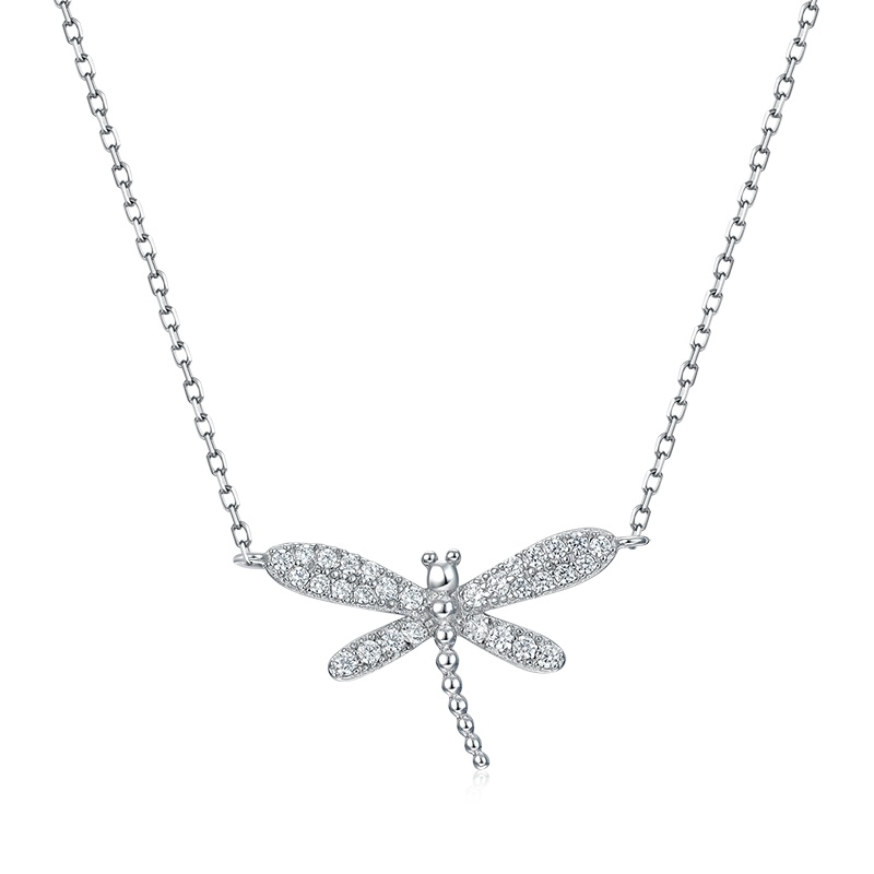 中国黄金 蜻蜓项链