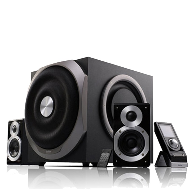 Edifier/漫步者 S2.1MKII 2.1声道电视家用K歌音箱影院低音炮台式电脑有源音响黑色