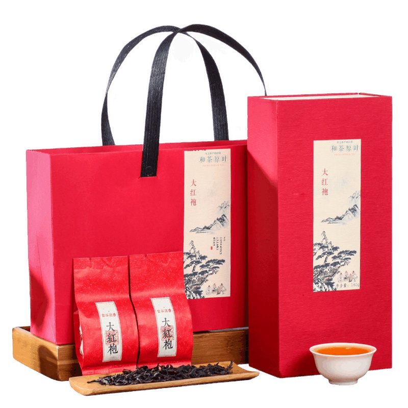 和茶原叶 茶叶 乌龙茶 大红袍 武夷岩茶 雅致系列 礼盒装 160g