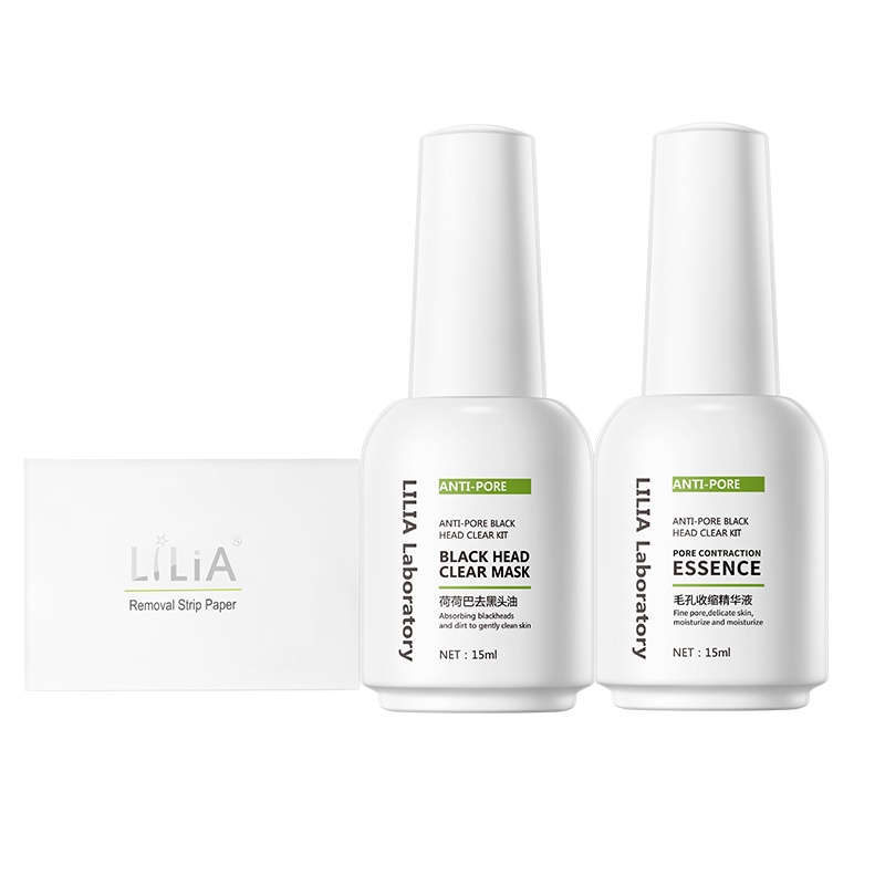 LILIA荷荷巴油去黑头组合 （荷荷巴去黑头油15ml+毛孔收缩精华液15ml）