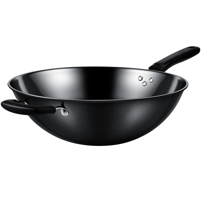 炊大皇(COOKER KING)炒锅 DZAF32SY 32CM口径 家用 无涂层高纯度精铁锅 明火专用