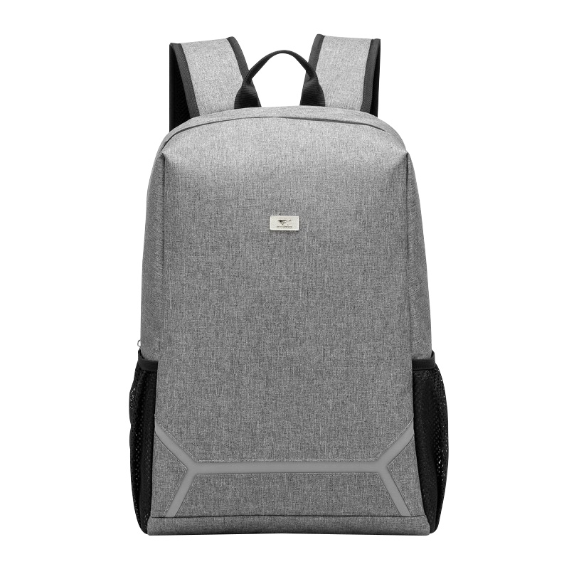 七匹狼双肩包 背包男女笔记本电脑包商务休闲通勤牛津布学生书包 灰色