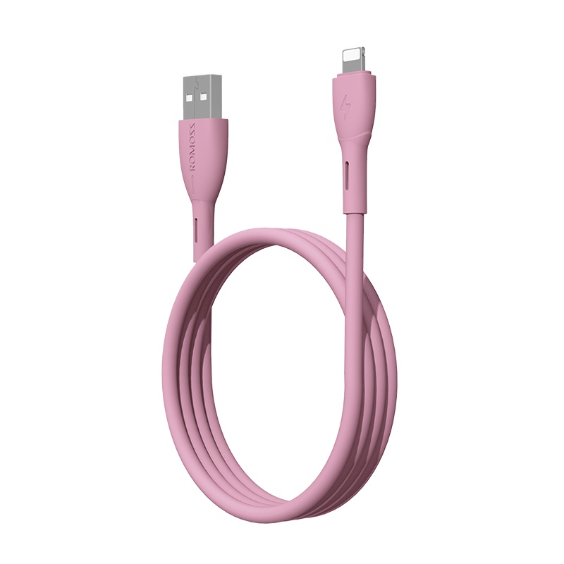 罗马仕苹果数据线液态硅胶iPhone手机充电线加长11器6s7P快充2米适用iPhone12/11/6s/8