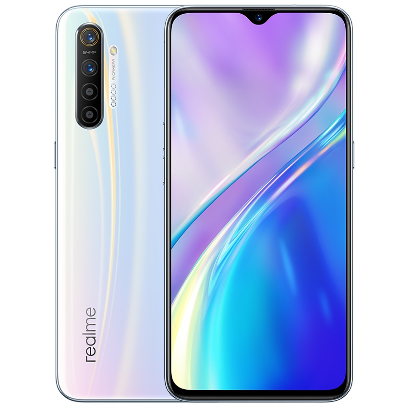 realme 真我X2 6GB+64GB 银翼白 6400万四摄 骁龙730G 30W VOOC闪充 super AMOLED屏下指纹 正品智能手机 realme X2